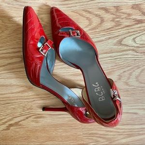 BCBG STILLETTOS Dark Red Size 7.5 B
